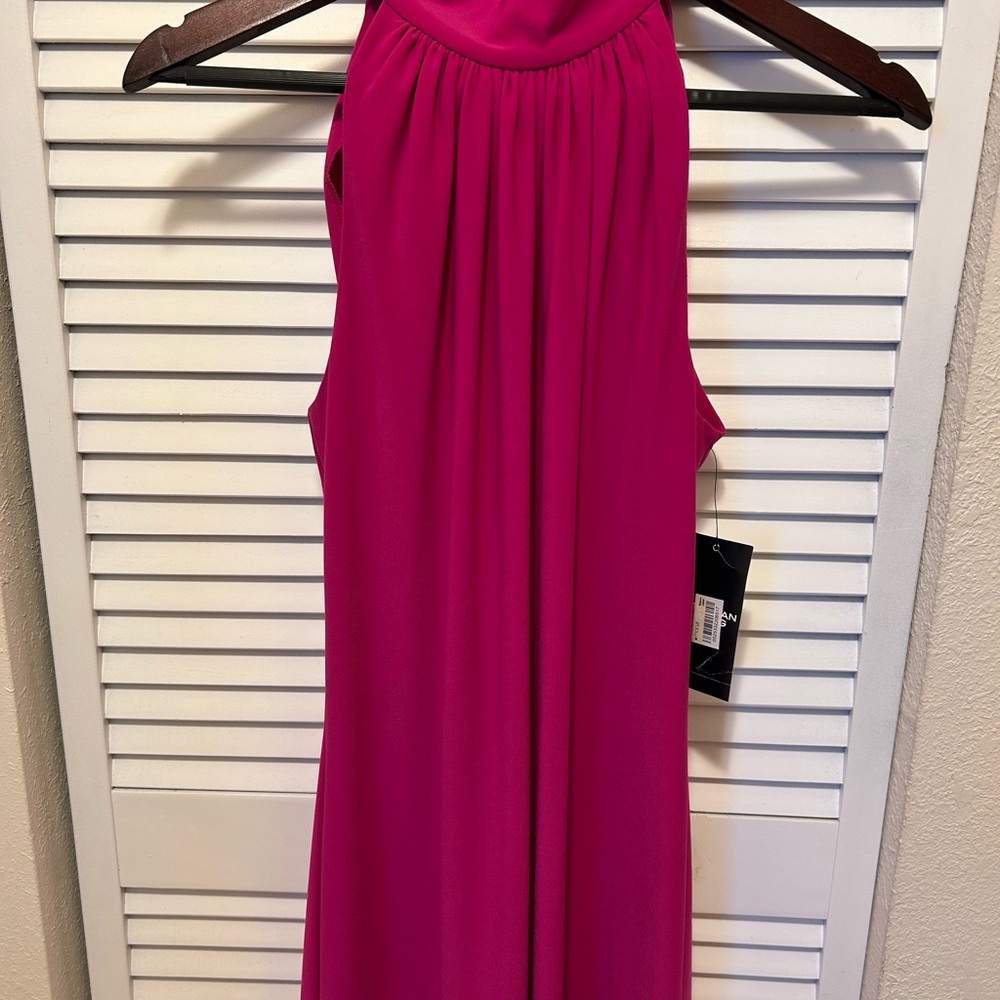 American Living Halter Dress in Fuchsia